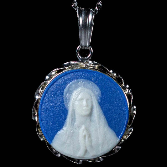 Our Lady of Lourdes Cameo Medal