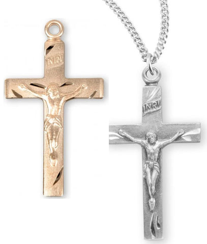 Basic Crucifix Necklace Engraved