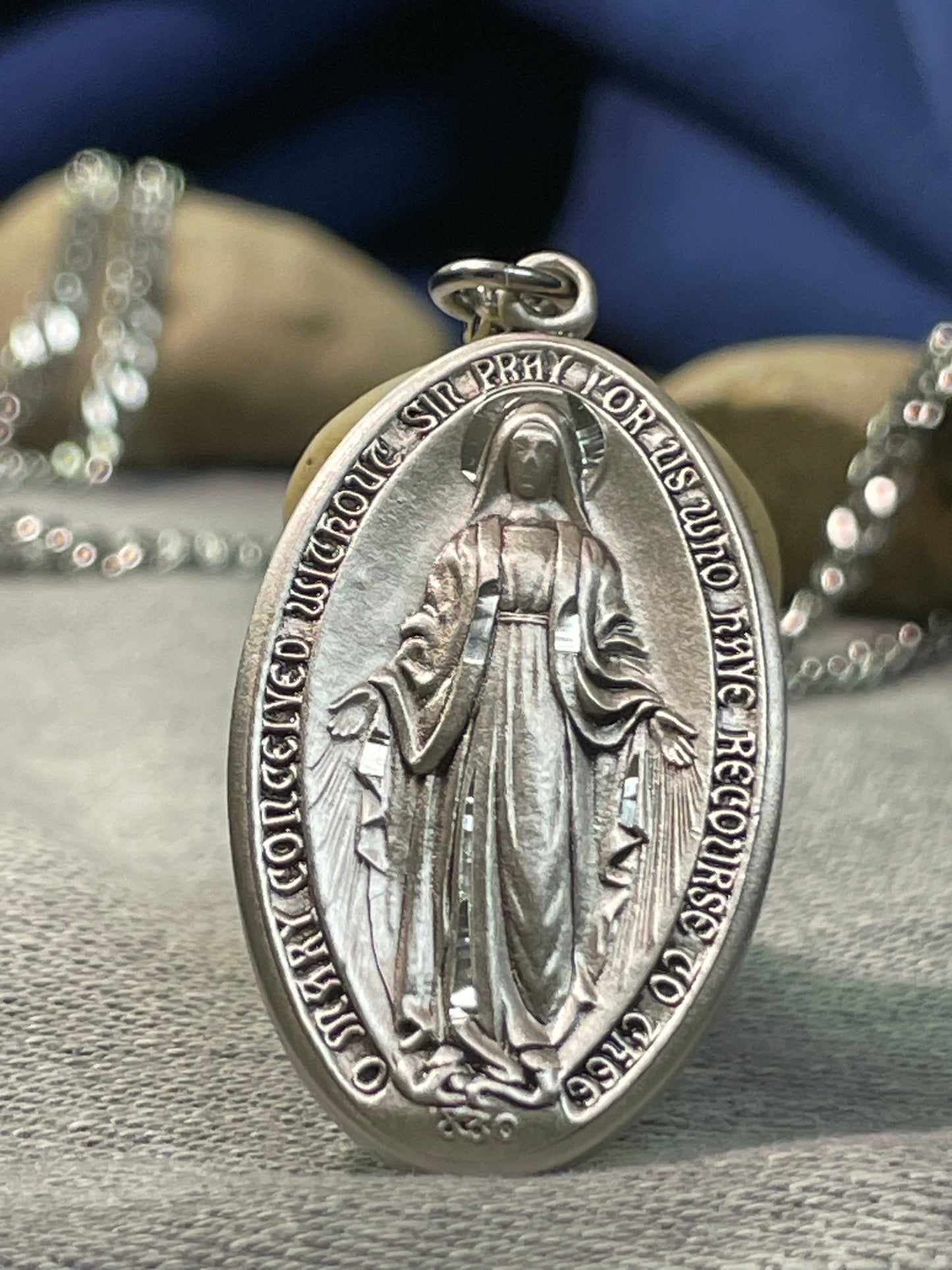 Silver Oval Miraculous Medal