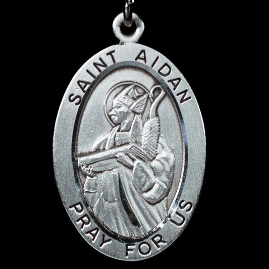 Saint Aidan Necklace Medal's