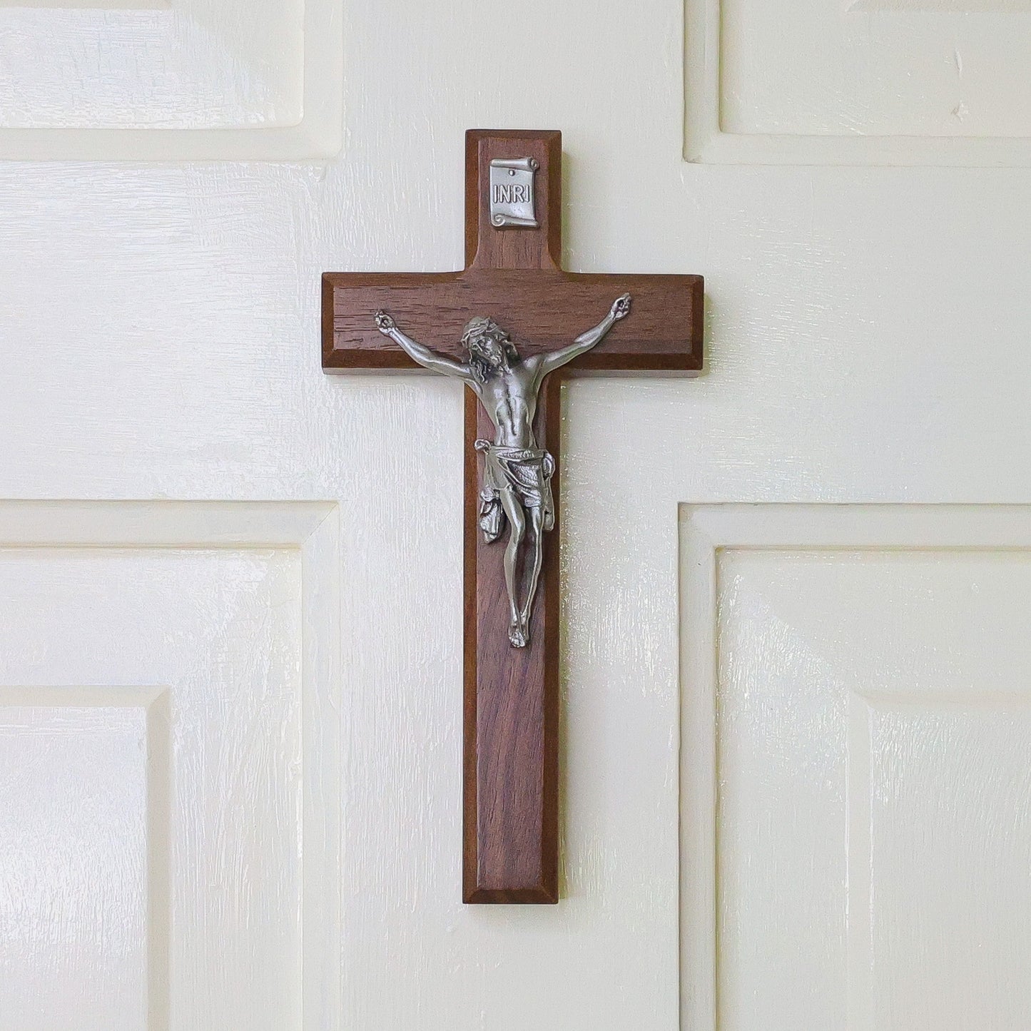 7" - 10" Walnut Wall Crucifix