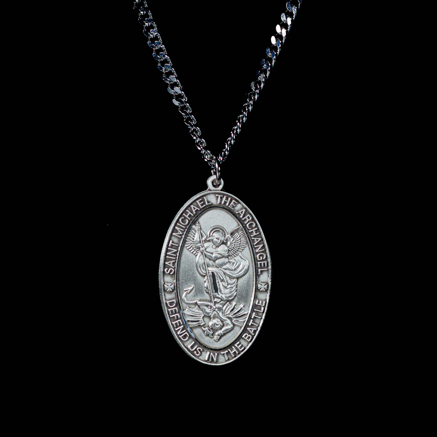 Saint Michael Silver Necklace