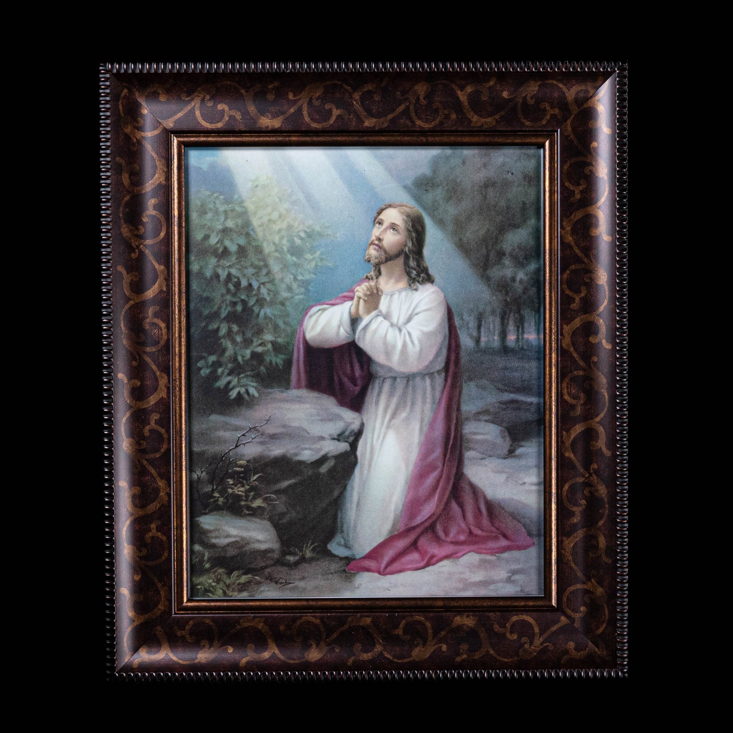 Christ on Mount Olive, Framed Art