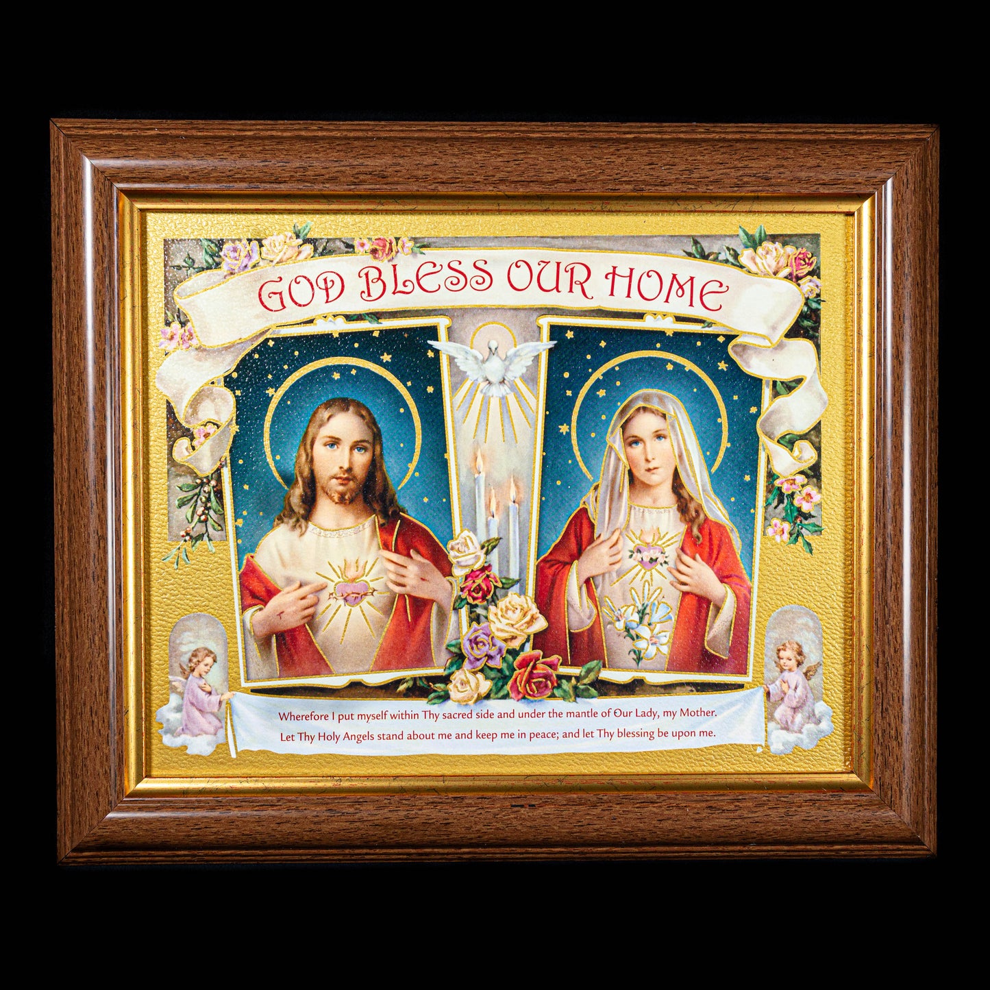 House Blessing Painting: Sacred Heart of Jesus and Immaculate Heart of Mary