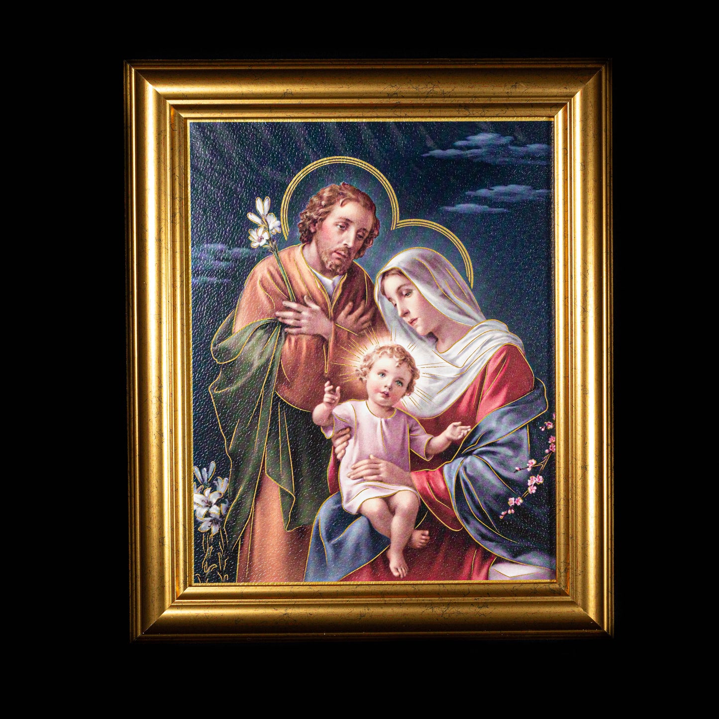 Holy Family Gold Framed Art