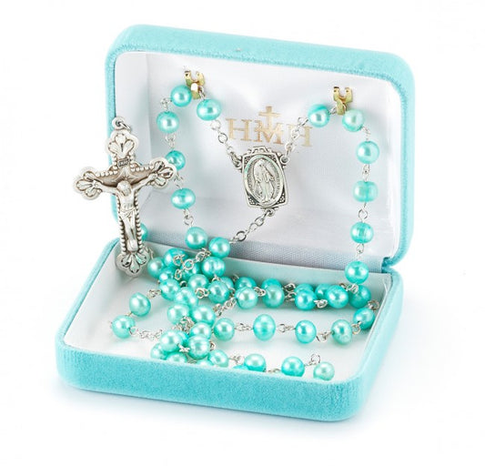 Blue Pearl Rosary