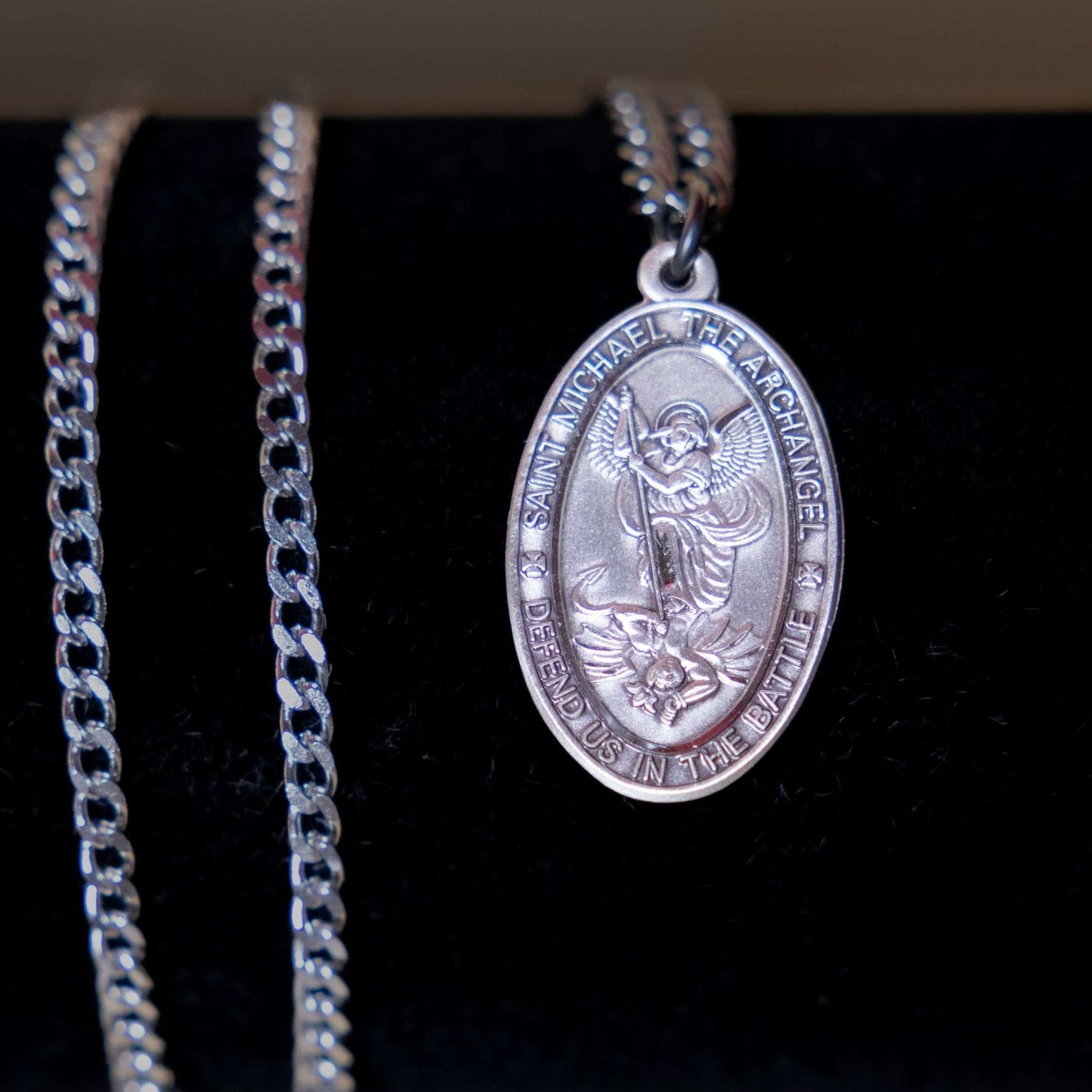 Saint Michael Silver Necklace