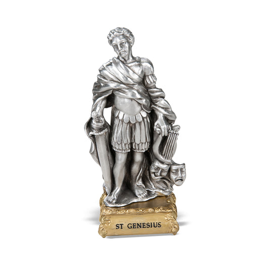 St. Genesius the Actor Pewter Statue