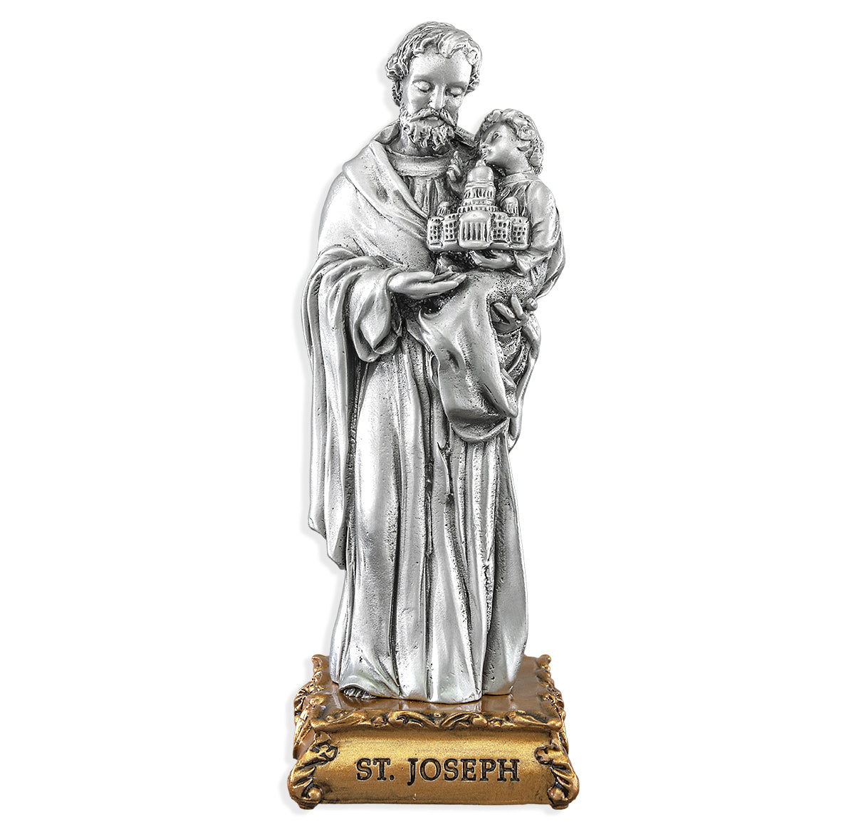 St. Joseph (Foster Father of Jesus) Pewter Statue