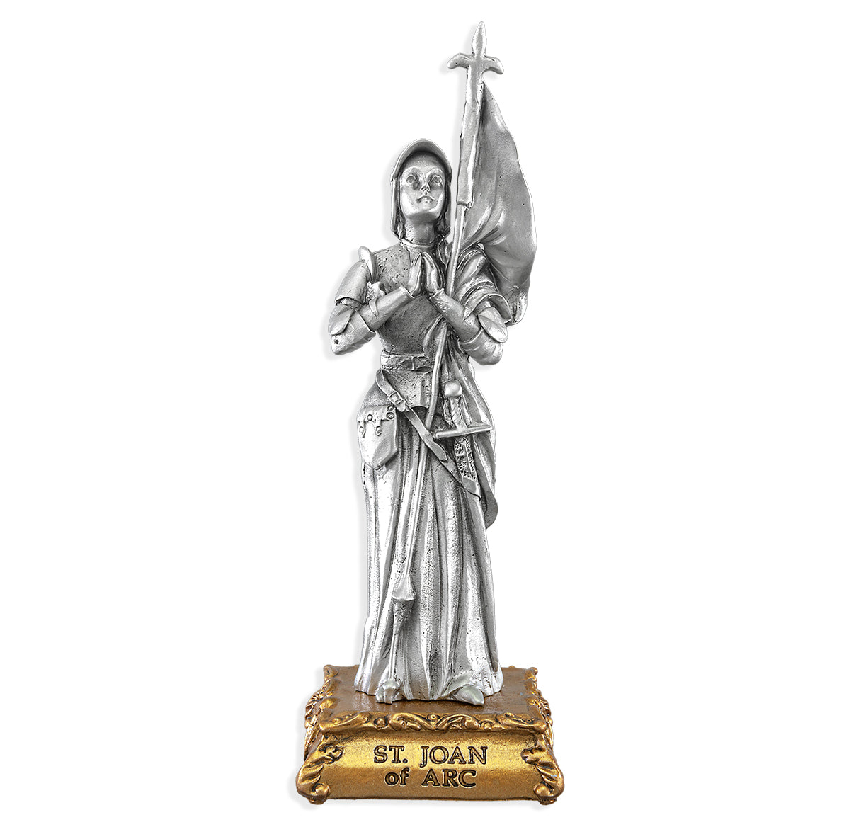 St. Joan of Arc Pewter Statue