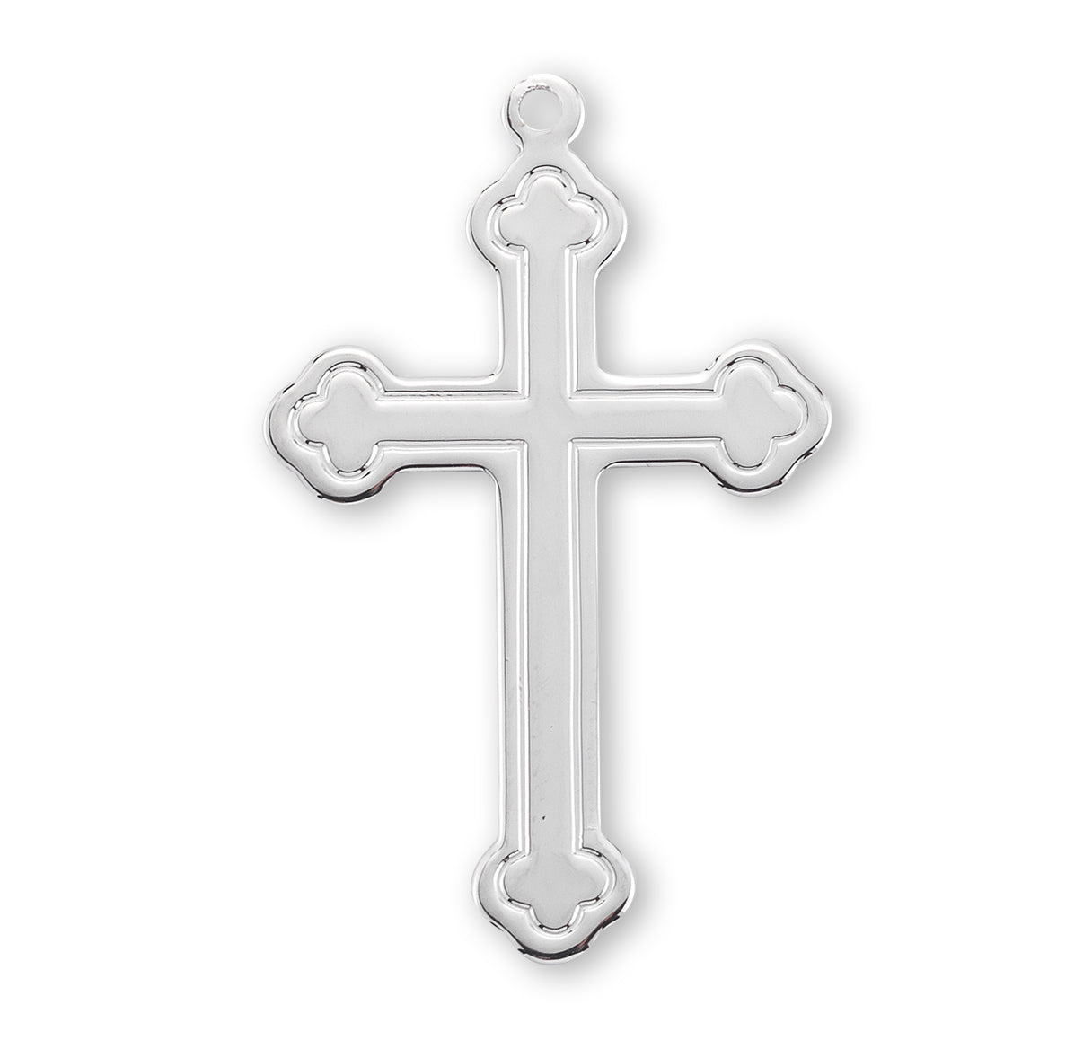 Silver Cross Necklace (1.4" Metal)