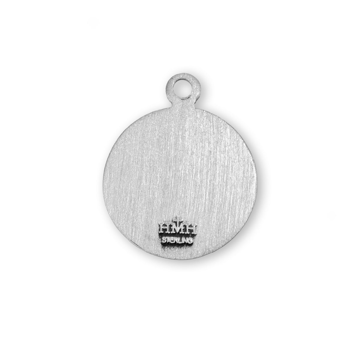 Saint Cecilia Round Sterling Silver Medal