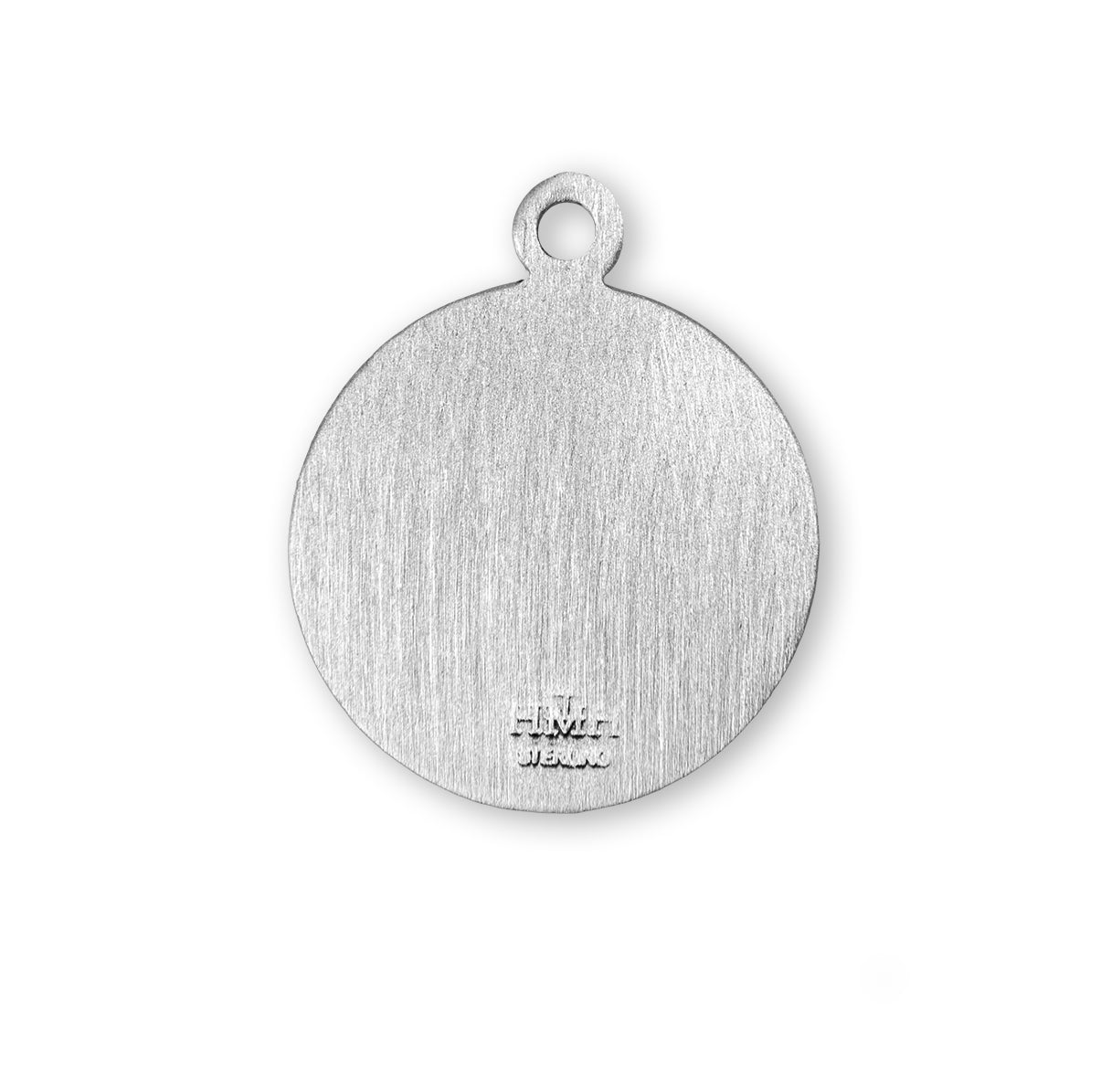 Saint Francis Round Sterling Silver Medal