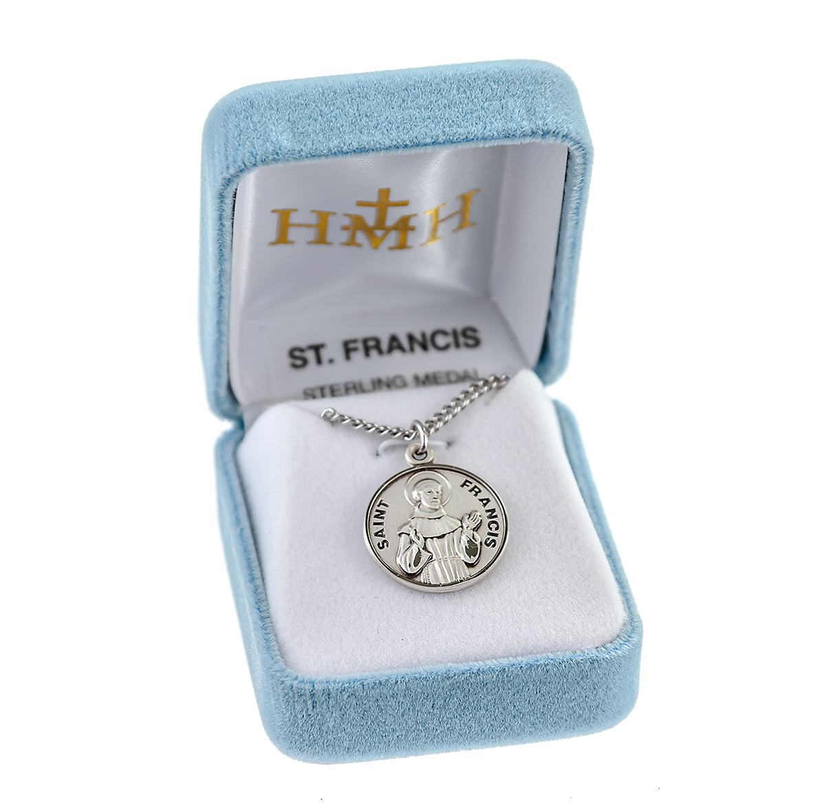 Saint Francis Round Sterling Silver Medal