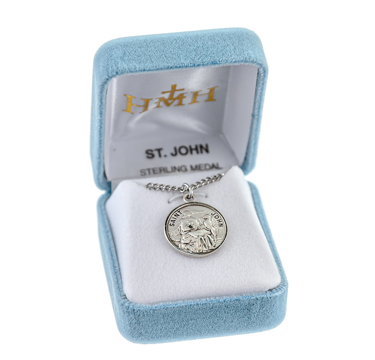 Saint John the Evangelist Round Sterling Silver Medal