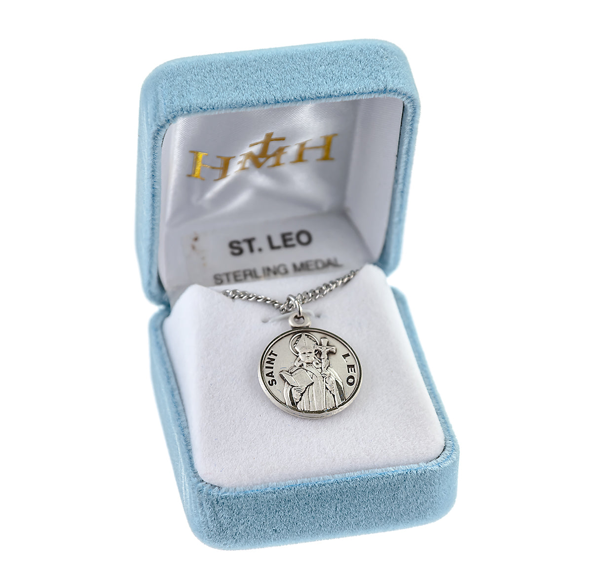 Saint Leo Round Sterling Silver Medal