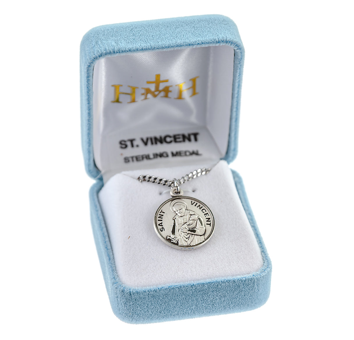 Saint Vincent Round Sterling Silver Medal